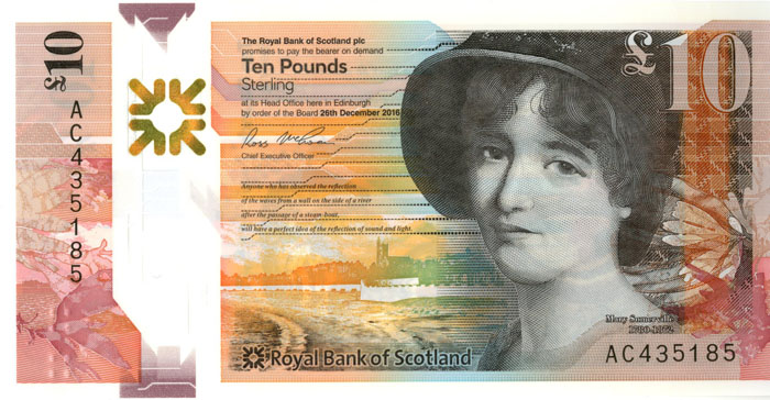 Scotland - 10 Pounds - P-NEW - 2016 dated Foreign Paper Money